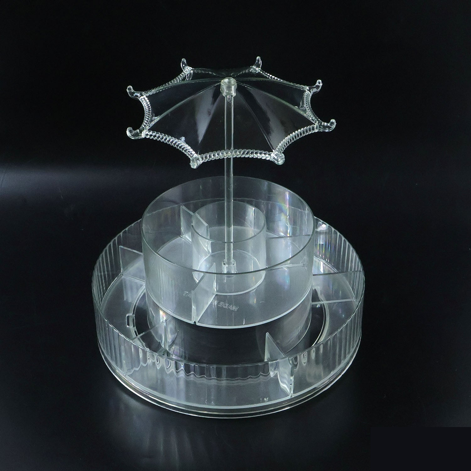 Rotating Makeup Organizer Stand – 360° Multi-Layer Vanity Storage - Detailed Feature View 4