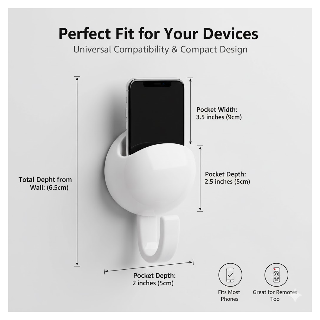 Self-Adhesive Strong Wall Hooks – Heavy Duty & Multipurpose - Detailed Feature View 3
