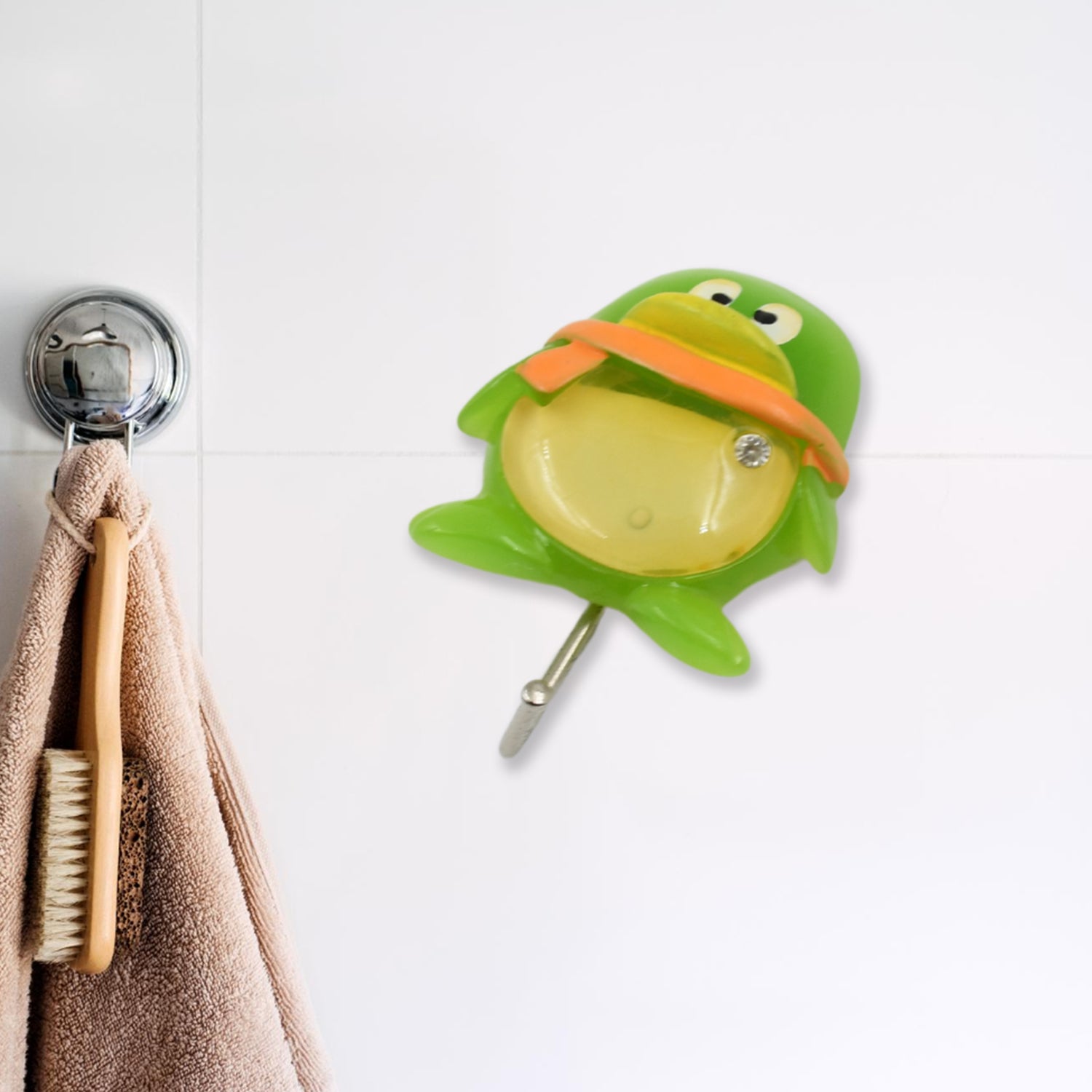 Self-Adhesive Wall Hooks – Multipurpose Frog Design | GlimmerHome - Detailed Feature View 2