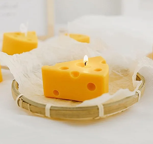 Cheese Shape Candle - Detailed Feature View 3