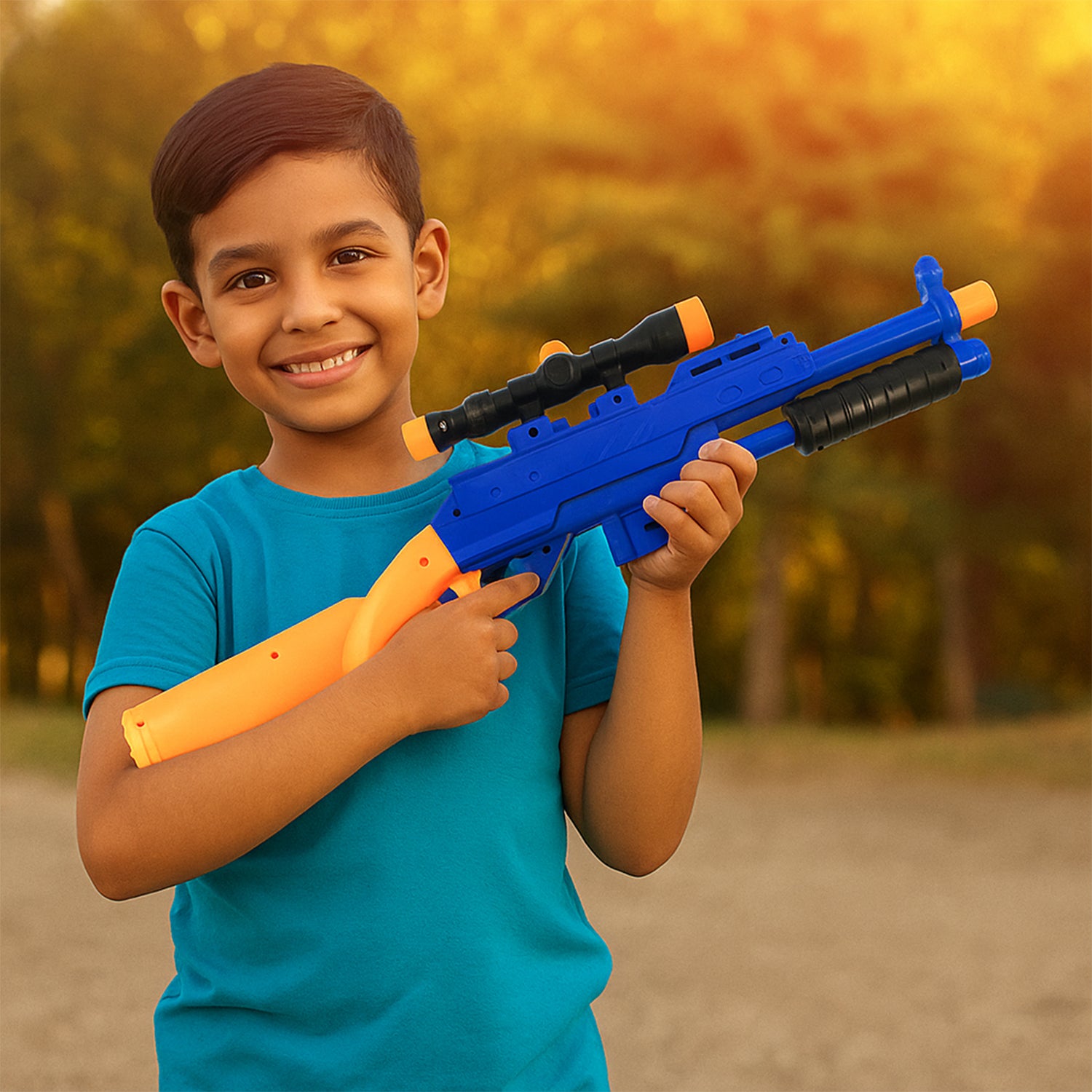 Shot Air Gun Toy with Scope – Safe Foam Bullet Blaster for Kids - Detailed Feature View 2