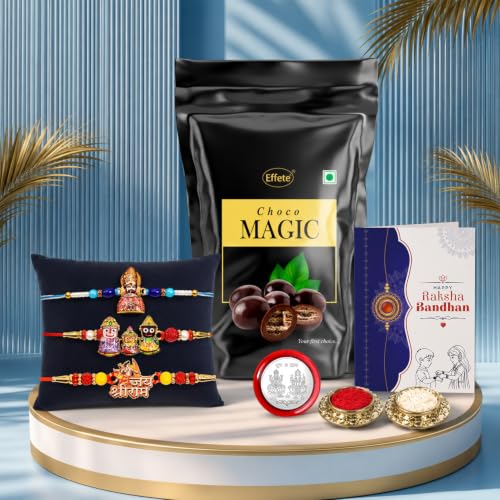 Shri Ram Rakhi Combo – Raksha Bandhan Gift Set with Chocolates - Detailed Feature View 1