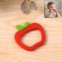 Premium Silicone Baby Teether – Apple Shape for Soothing Gum Relief - Buy Online at Alikart