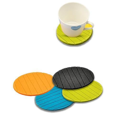 Silicone Coasters (6 Pcs) – Heat-Resistant Round Mats | Styleva - Detailed Feature View 1