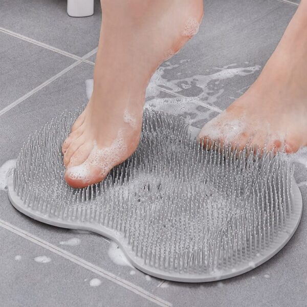 Silicone Foot Scrubber Mat – Soft Bristles for Easy Foot Care