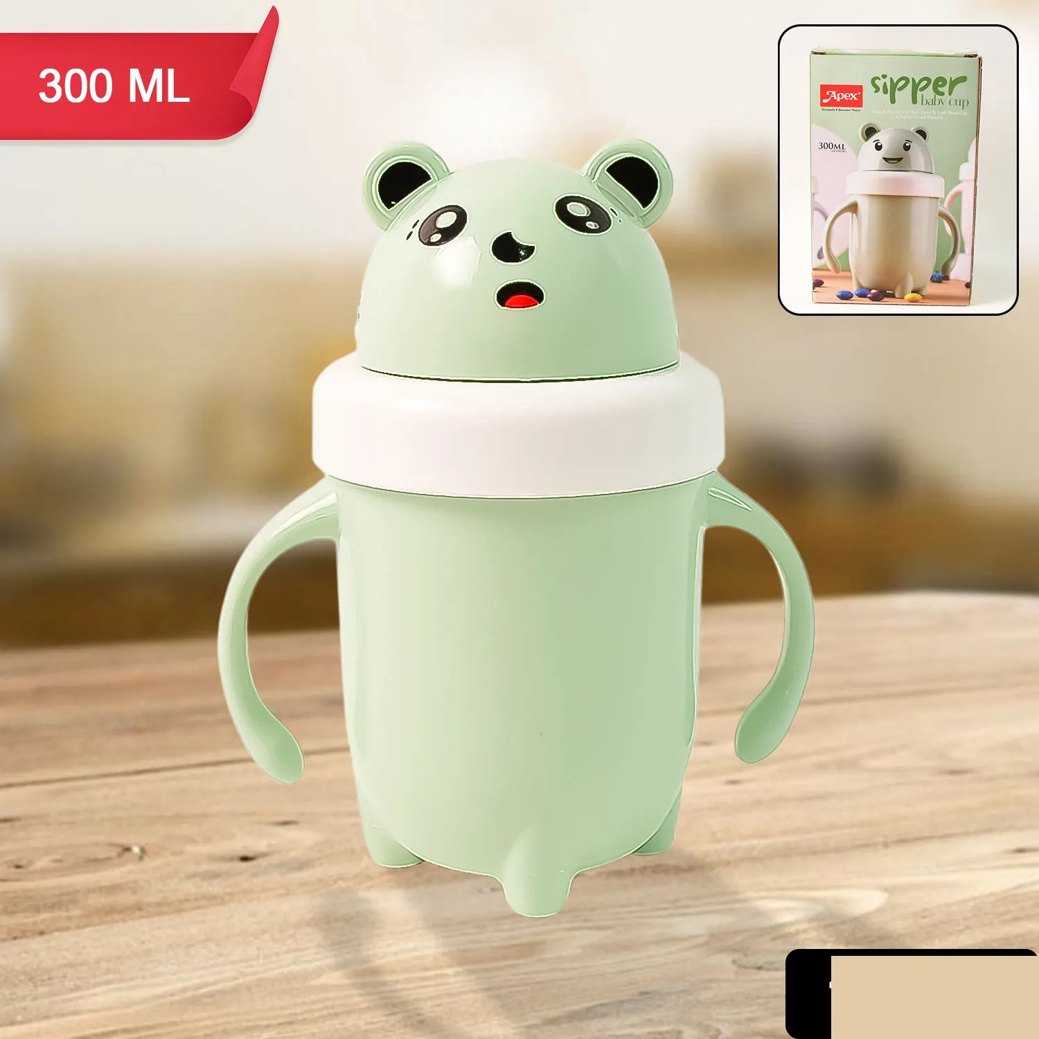Sipper Baby Training Cup – Leak & Spill Proof 300ML Handle Design - Detailed Feature View 1