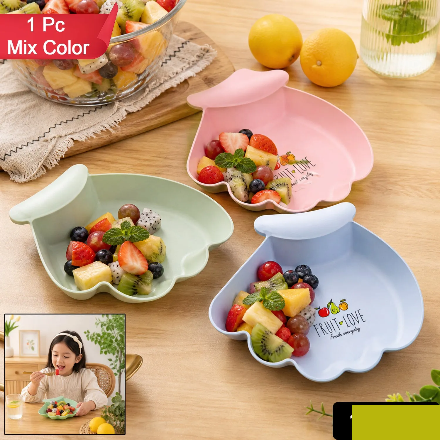Kids Serving Tray – Fun Cartoon Design with Handle for Easy Use - Detailed Feature View 1