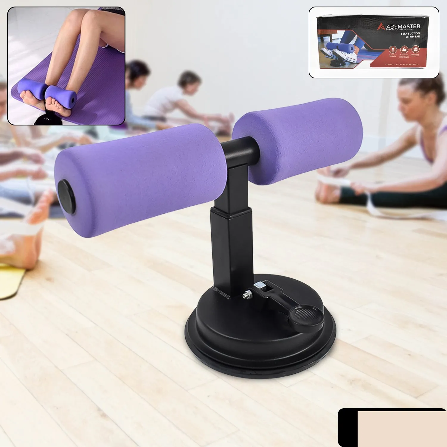 Suction Sit-Up Tool – Stable Core Workout Trainer | FitFuzion - Detailed Feature View 1