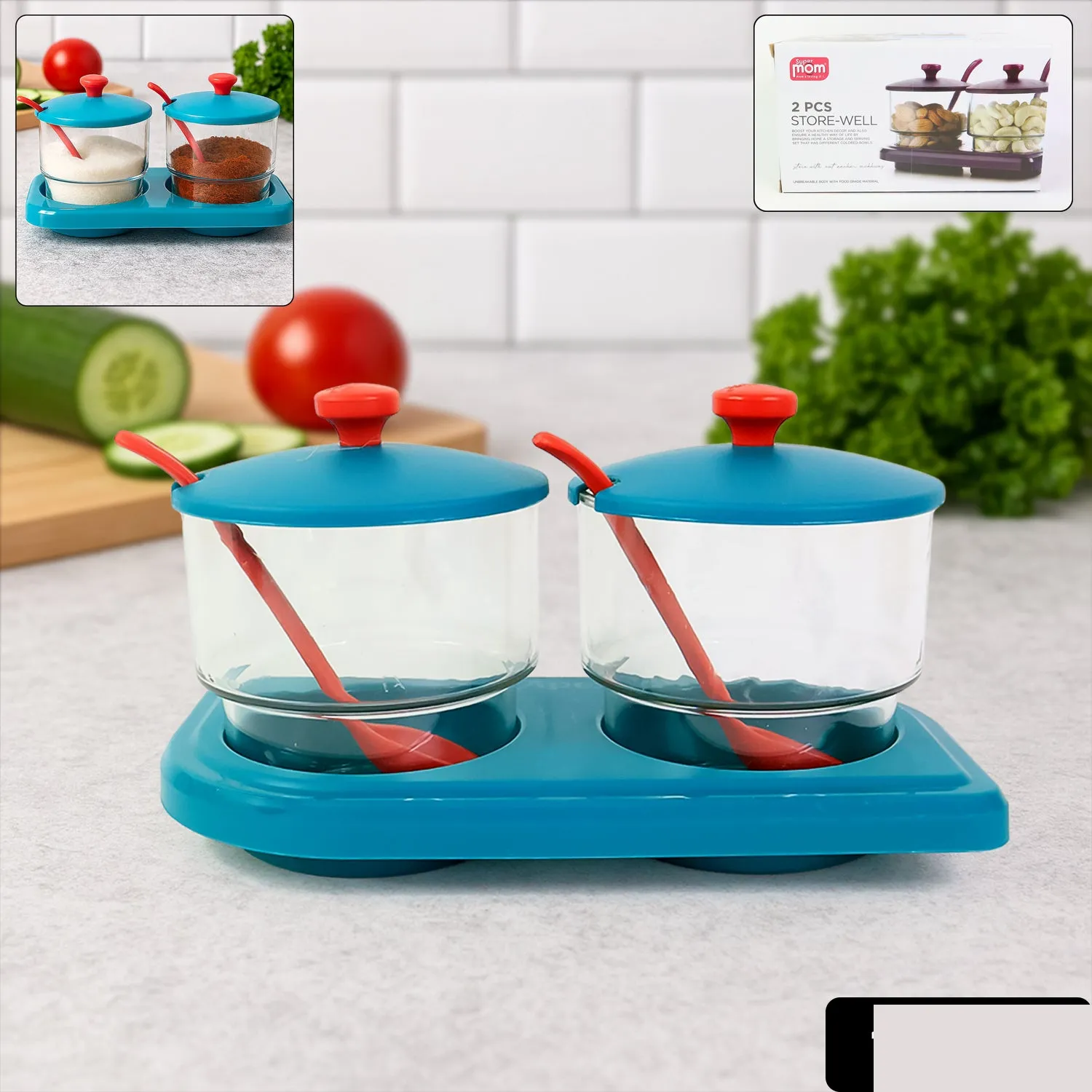 Multipurpose Spice Container Set – Durable & Compact Kitchen Storage - Detailed Feature View 1