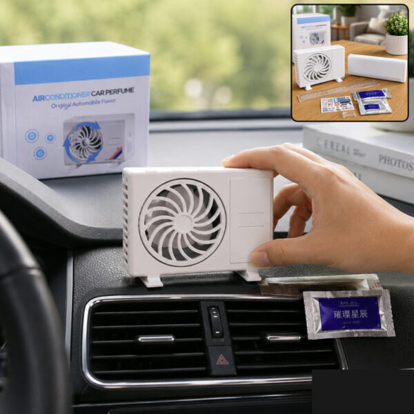 Solar-Powered Car Air Freshener – Built-in Perfume Diffuser
