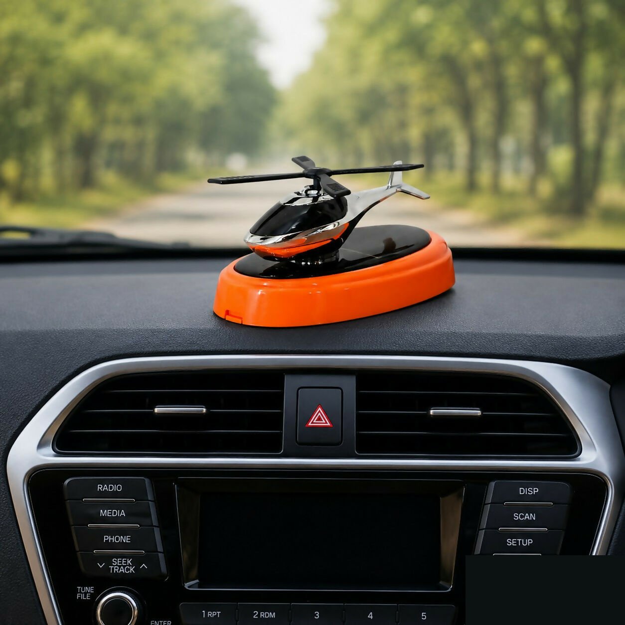 Premium Solar Powered Helicopter Car Air Freshener – Dynamic Sunlight Spin - Buy Online at Alikart