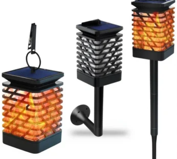 Solar Flame Lantern Light – Waterproof Outdoor Hanging Garden Lamp for Home, Balcony & Pathway Decoration (Pack of 1 Pc)
