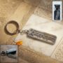 Premium Spiritual Metal Jay Shri Krishna Keychain – Durable Engraved Design - Buy Online at Alikart