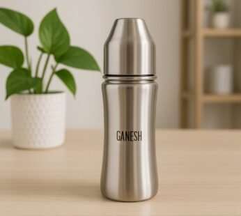 Stainless Steel Baby Bottle – 250ml Anti-Colic Nipple