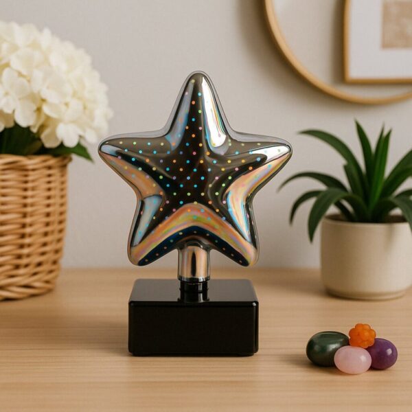 Star-Shaped 3D Illusion LED Night Lamp – Multicolor Mood Lighting
