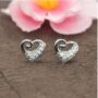 Premium Sterling Silver Heart Stud Earrings – Elegant Daily Wear - Buy Online at Alikart