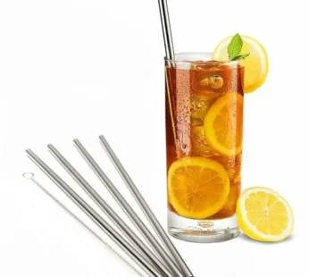 Reusable Stainless Steel Drinking Straws ( 4 in 1)
