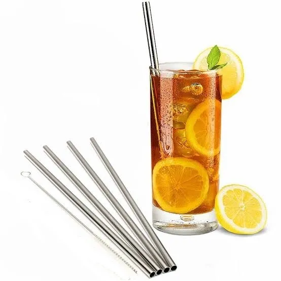 Premium Reusable Stainless Steel Drinking Straws ( 4 in 1) - Buy Online at Alikart