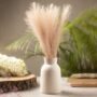 Premium Stylish Flower Holder 'GOURD' Vase - Off White, Stone Finish - Buy Online at Alikart