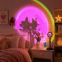 Premium Sunset Lamp 16 Color RGB Projection Light with Remote & Adjustable Stand - Buy Online at Alikart