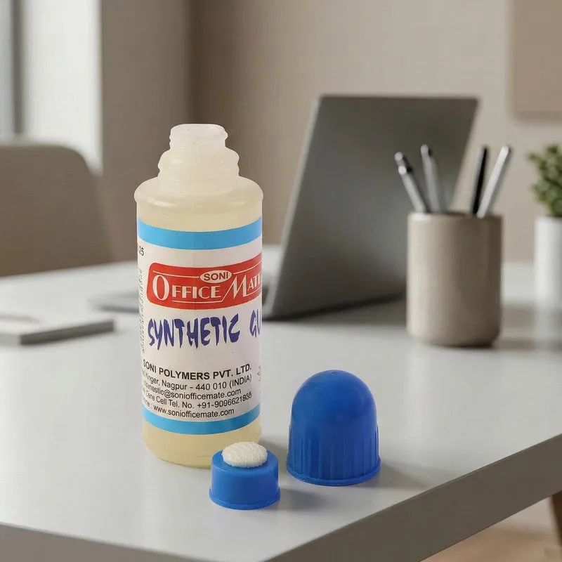 Synthetic Gum 50ml – Clear, Non-Toxic Adhesive with Foam Applicator - Detailed Feature View 2