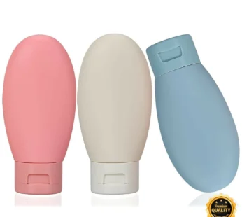 Travel Size Refillable Squeeze Bottles 3 Pack Leak Proof Flip Cap Toiletry Tube Set