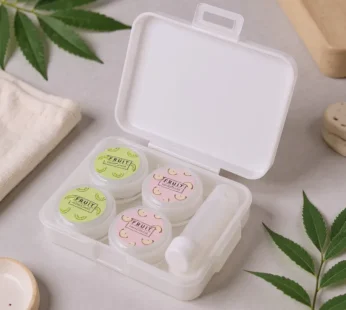 Travel Transparent Contact Lens Case Box- Portable Lens Box for Men and Women ( Pack of 1 )