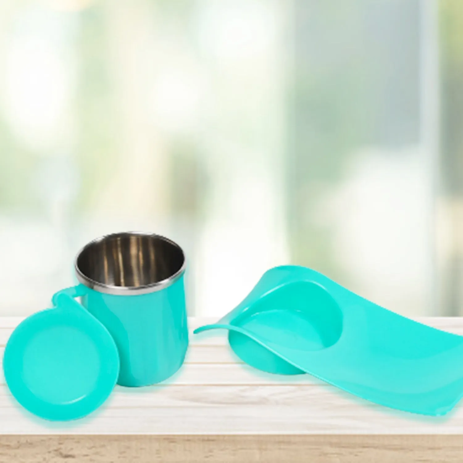 Kids Snack Tray with 350ml Steel Cup – Durable & Hygienic - Detailed Feature View 6