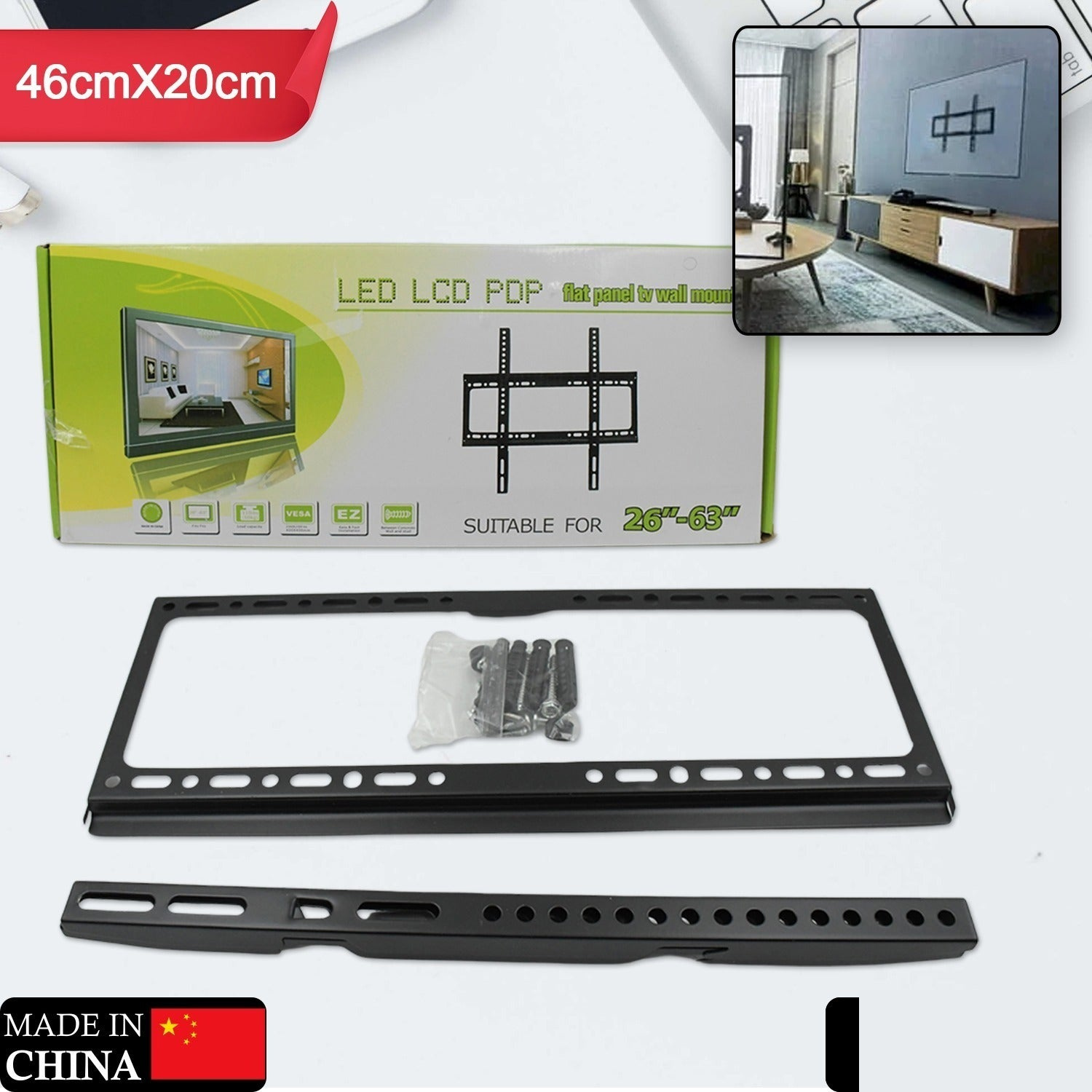 TV Wall Bracket – Heavy-Duty Full Motion for 26-63 Inch TVs | Indo Glow - Detailed Feature View 1