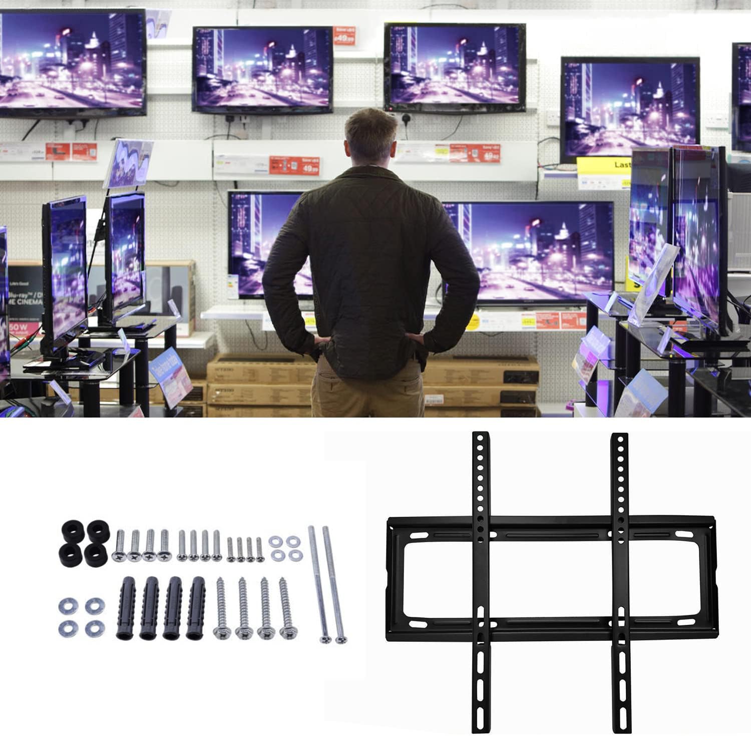 TV Wall Bracket – Heavy-Duty Full Motion for 26-63 Inch TVs | Indo Glow - Detailed Feature View 2