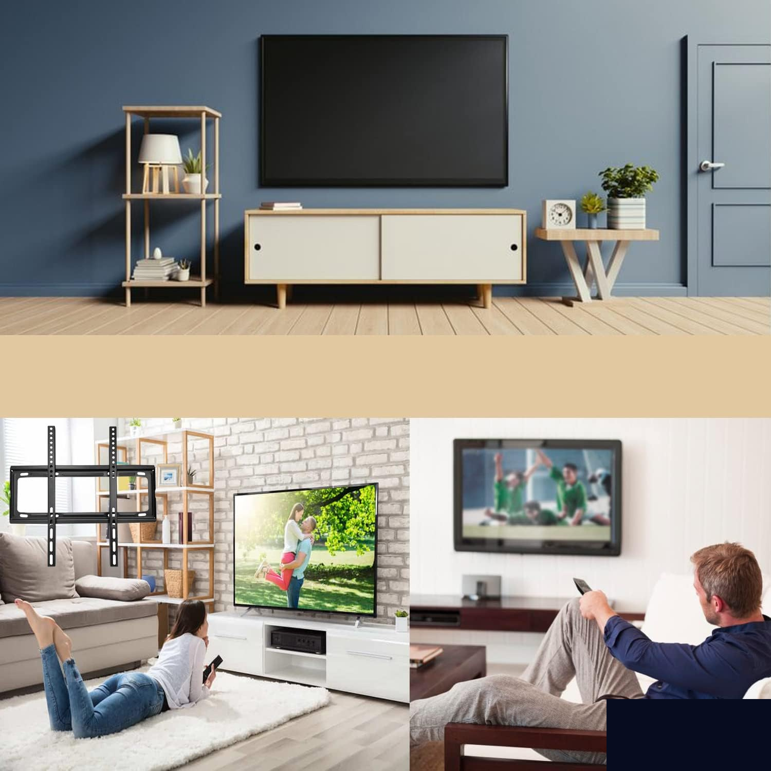 TV Wall Bracket – Heavy-Duty Full Motion for 26-63 Inch TVs | Indo Glow - Detailed Feature View 5