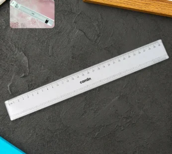 30 cm Transparent Plastic Scale Ruler – Durable & Precise