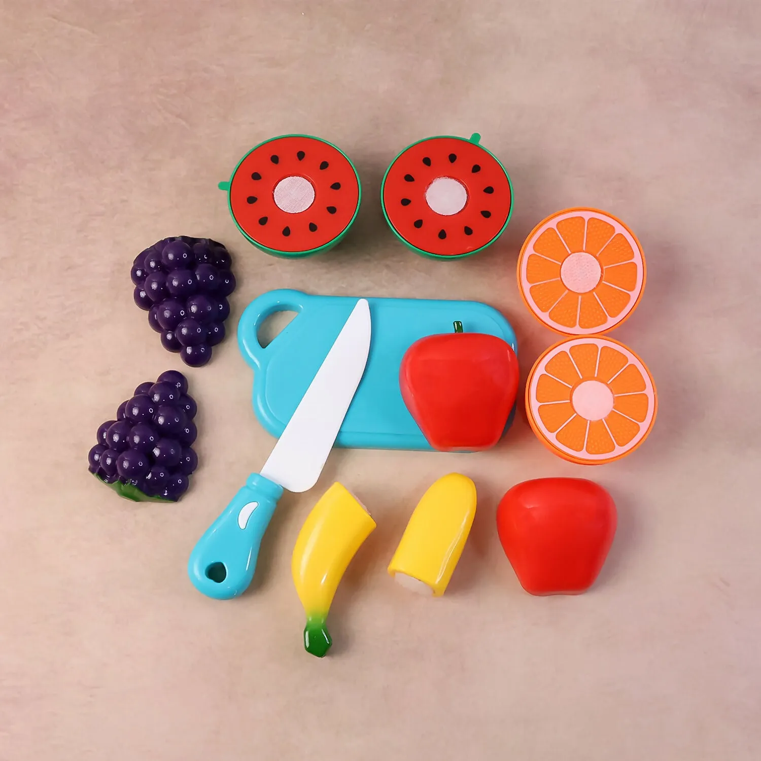 Premium Kids Fruit Cutting Play Set – Safe Velcro Fruits with Knife & Board - Buy Online at Alikart