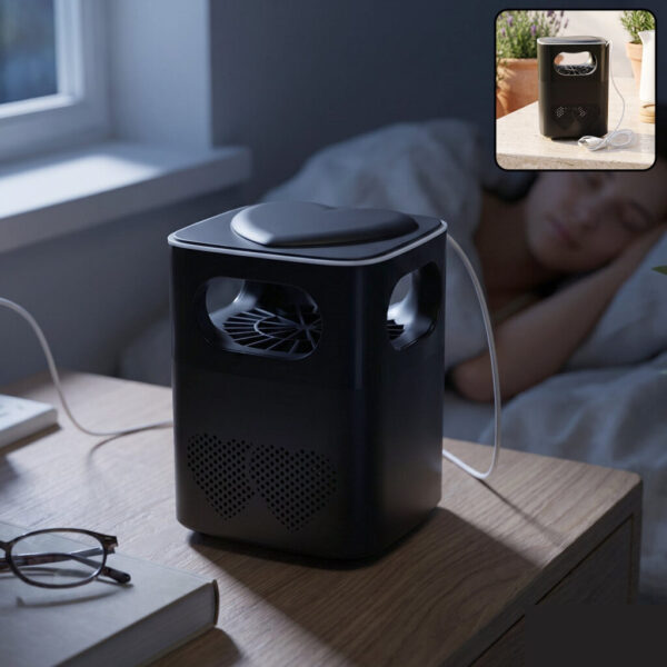 USB Electric Mosquito Killer Trap Lamp with Suction Fan for Bedroom (1 Pc)
