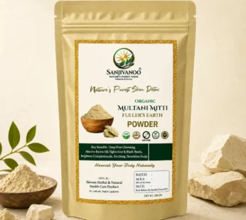 Sanjivanoo Organic Multani Mitti Powder Skin Detox Face Pack (200 GM)