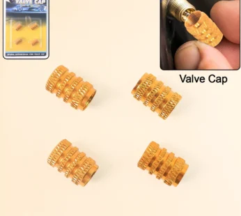 Silver Aluminium Valve Caps – Durable Set of 4 for Cars