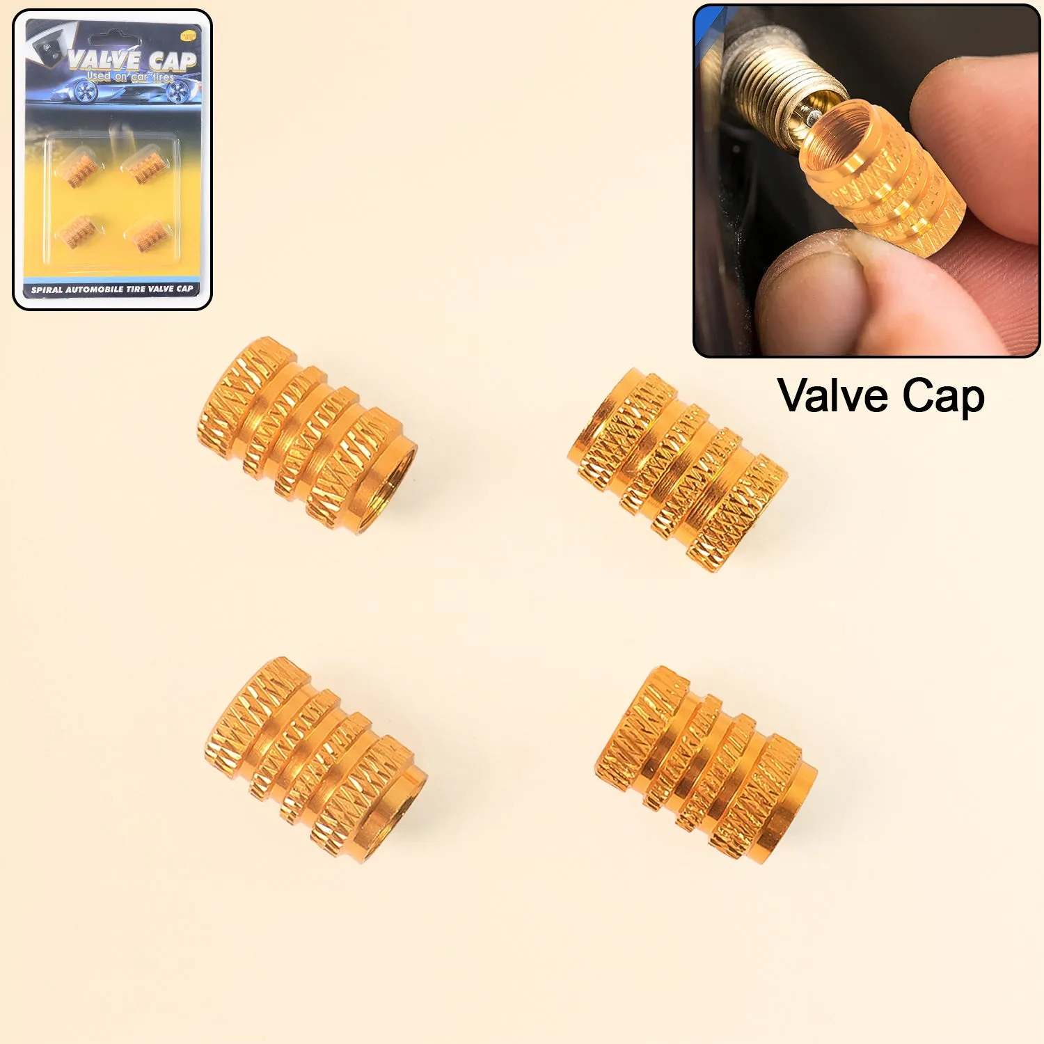 Premium Silver Aluminium Valve Caps – Durable Set of 4 for Cars - Buy Online at Alikart