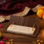 Premium Vishwambhari Stuti Wooden Flip Book – Elegant Pooja Stand - Buy Online at Alikart
