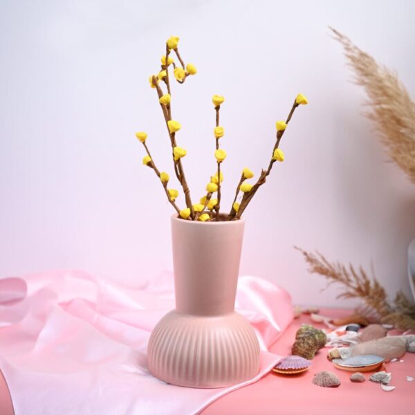 VON CASA Ceramic Peach Vase