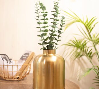 VON CASA Gold Cylindrical Flower Vase