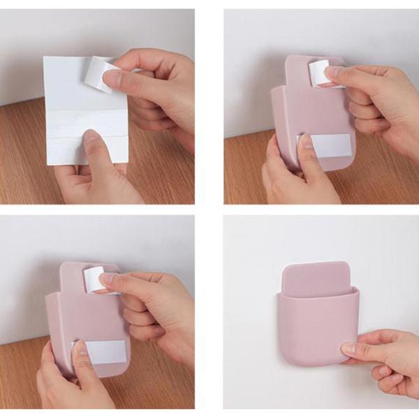 Wall Mounted Phone Holder – Charging Port | 4 Pcs | PHOBIA - Detailed Feature View 4