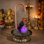 Premium Water Fountain with Rotating Crystal Ball & Shiv Statue for Home Decor - Buy Online at Alikart