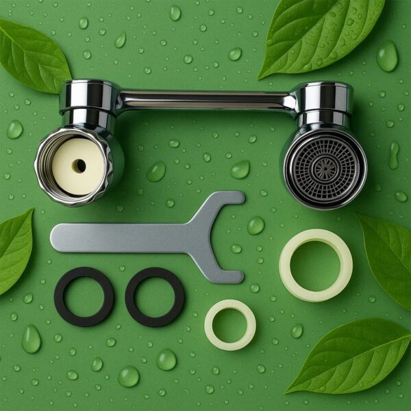 Water-Saving Faucet Filter – 1080° Rotating Aerator | Mist & Relax