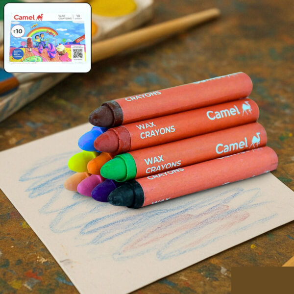 Wax Crayons – 10 Bright Shades for Smooth Colouring