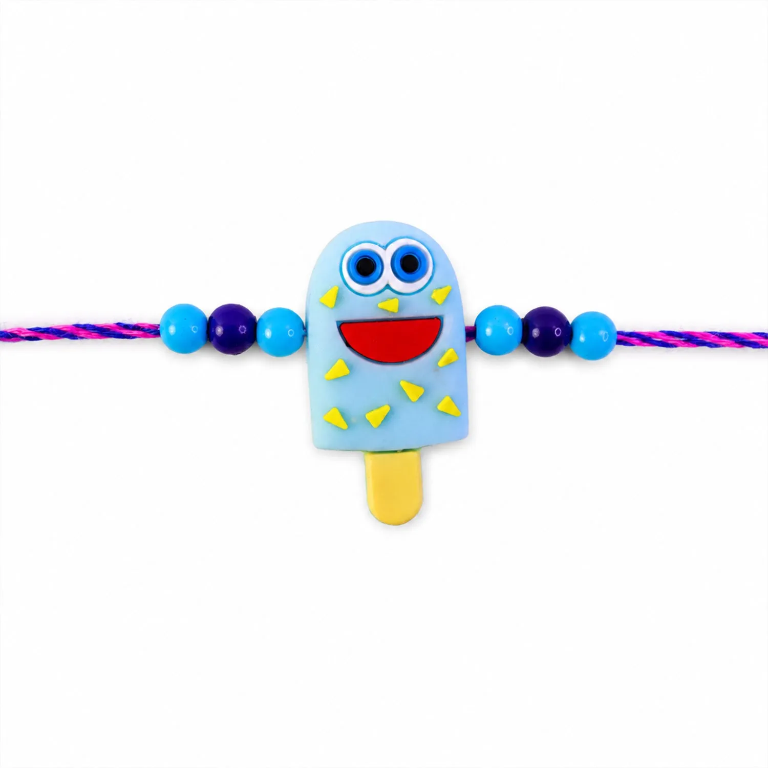 Cartoon Kids Rakhi – Smiling Ice Cream Designer for Brother - Detailed Feature View 4