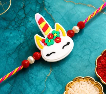 Unicorn Rakhi for Brother – Beaded Designer Raksha Bandhan Thread