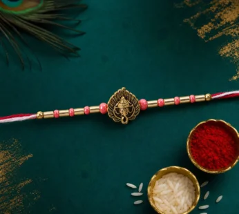 Ganesha Motif Rakhi for Brother Raksha Bandhan Gift