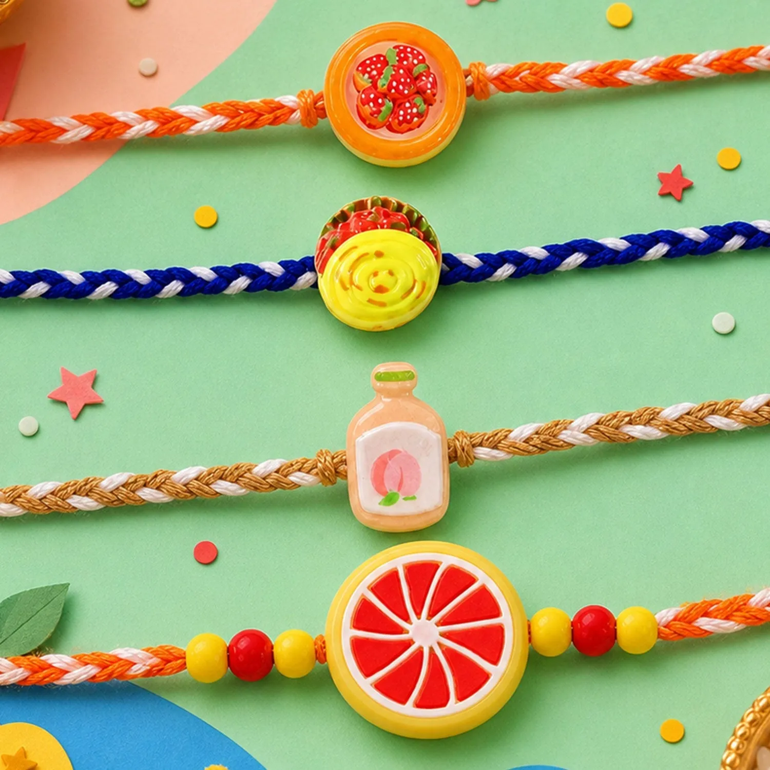 Premium Rakhi Combo Pack for Brother & Kids Raksha Bandhan Set (4 Pc) - Buy Online at Alikart