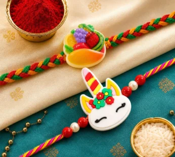 Unicorn Taco Kids Designer Rakhi Set Raksha Bandhan (2 Pc)