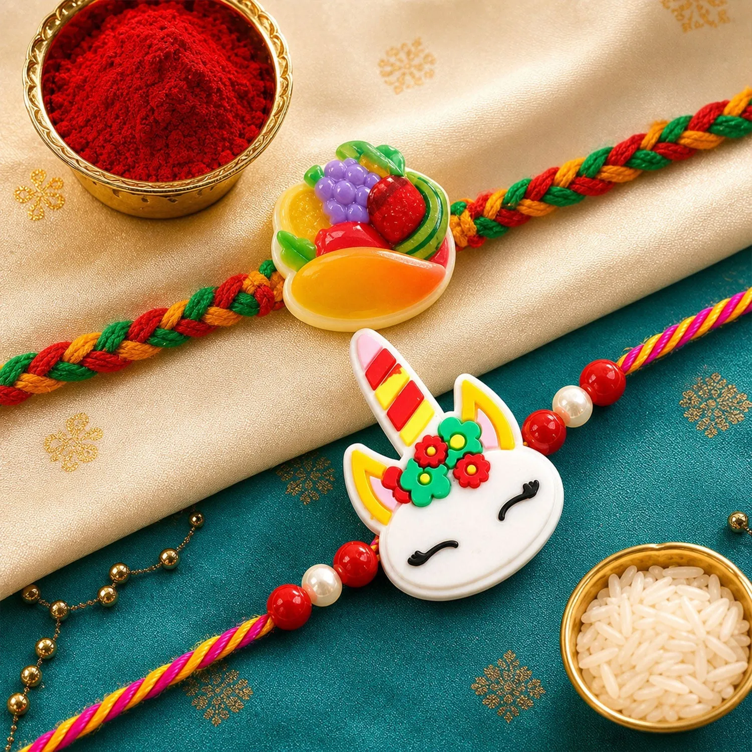 Premium Unicorn Taco Kids Designer Rakhi Set Raksha Bandhan (2 Pc) - Buy Online at Alikart